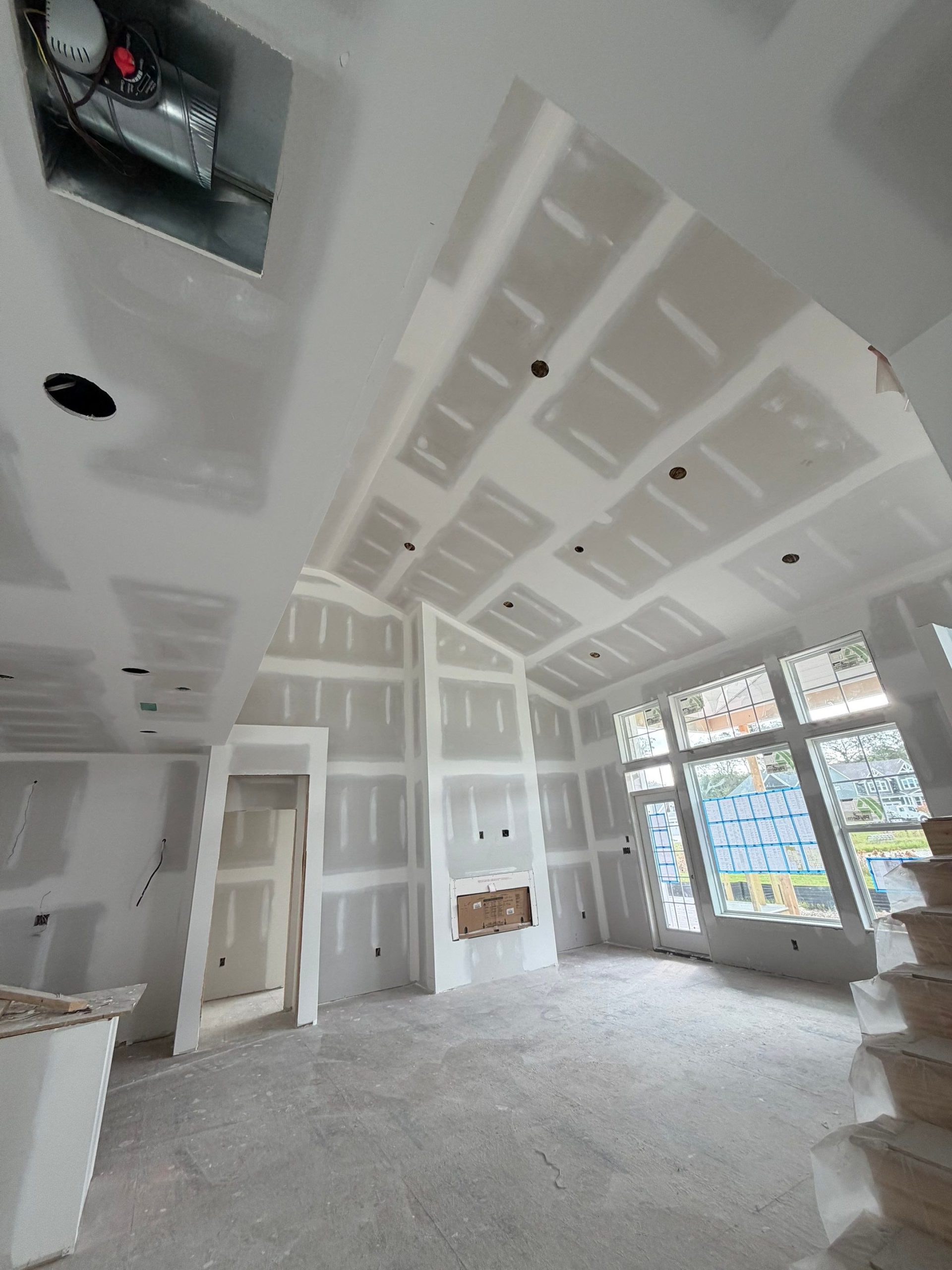 Finished living room