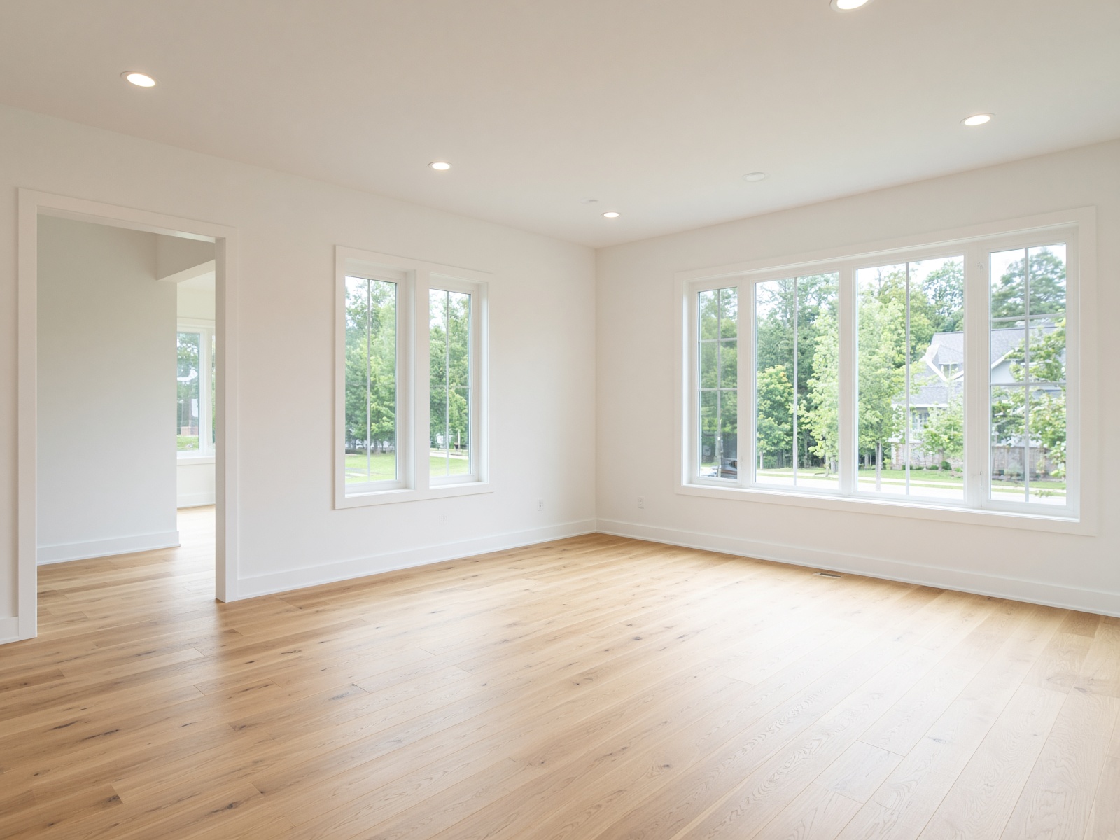 Finished residential living room